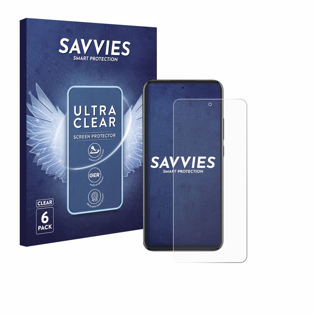 Savvies - Screenprotector voor Oppo Reno 13 Pro - Folie Beschermfolie transparant 6 Stuks