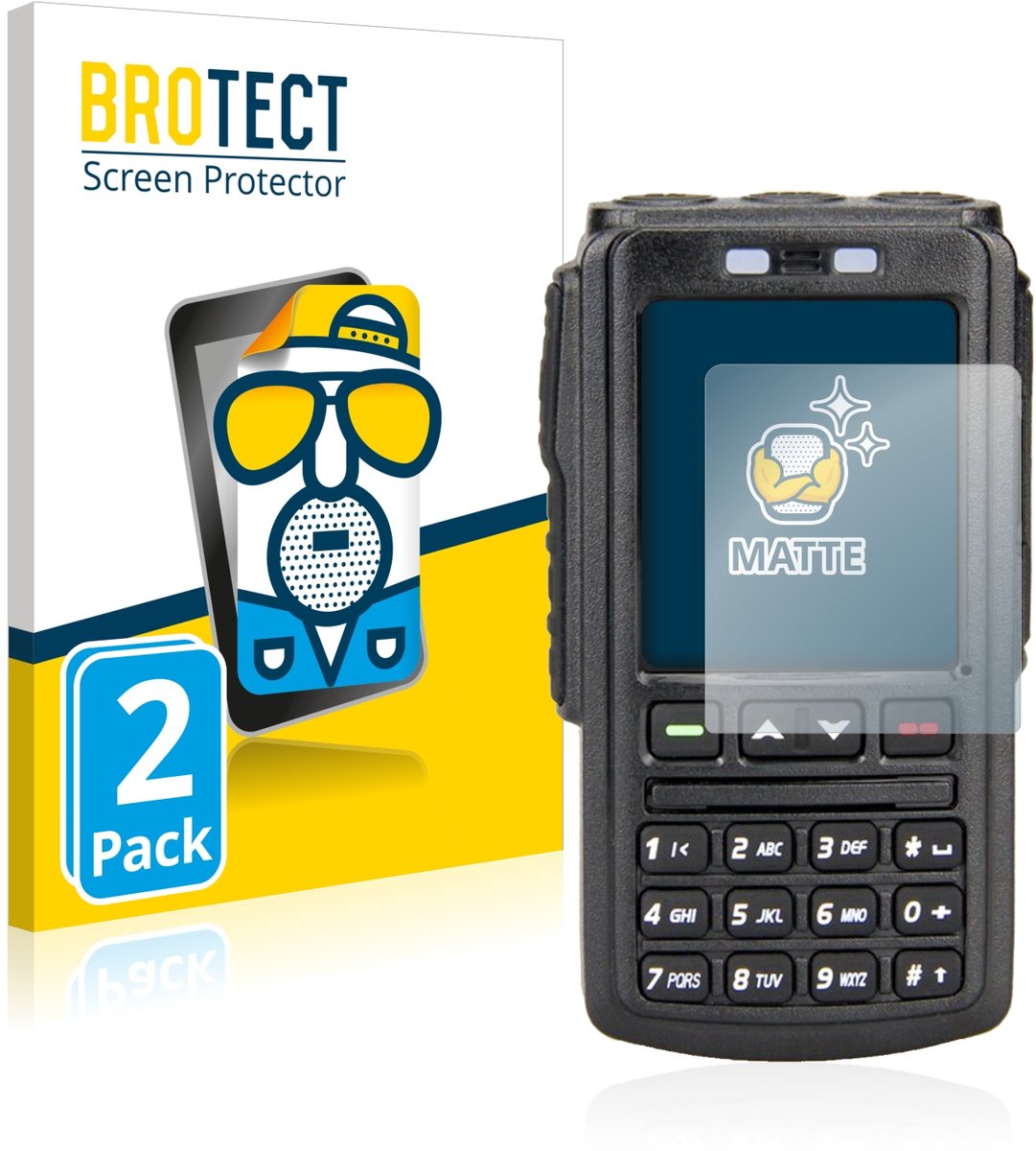 BROTECT - Screenprotector voor AnyTone BT-01 - Folie Beschermfolie matte 2 Stuks
