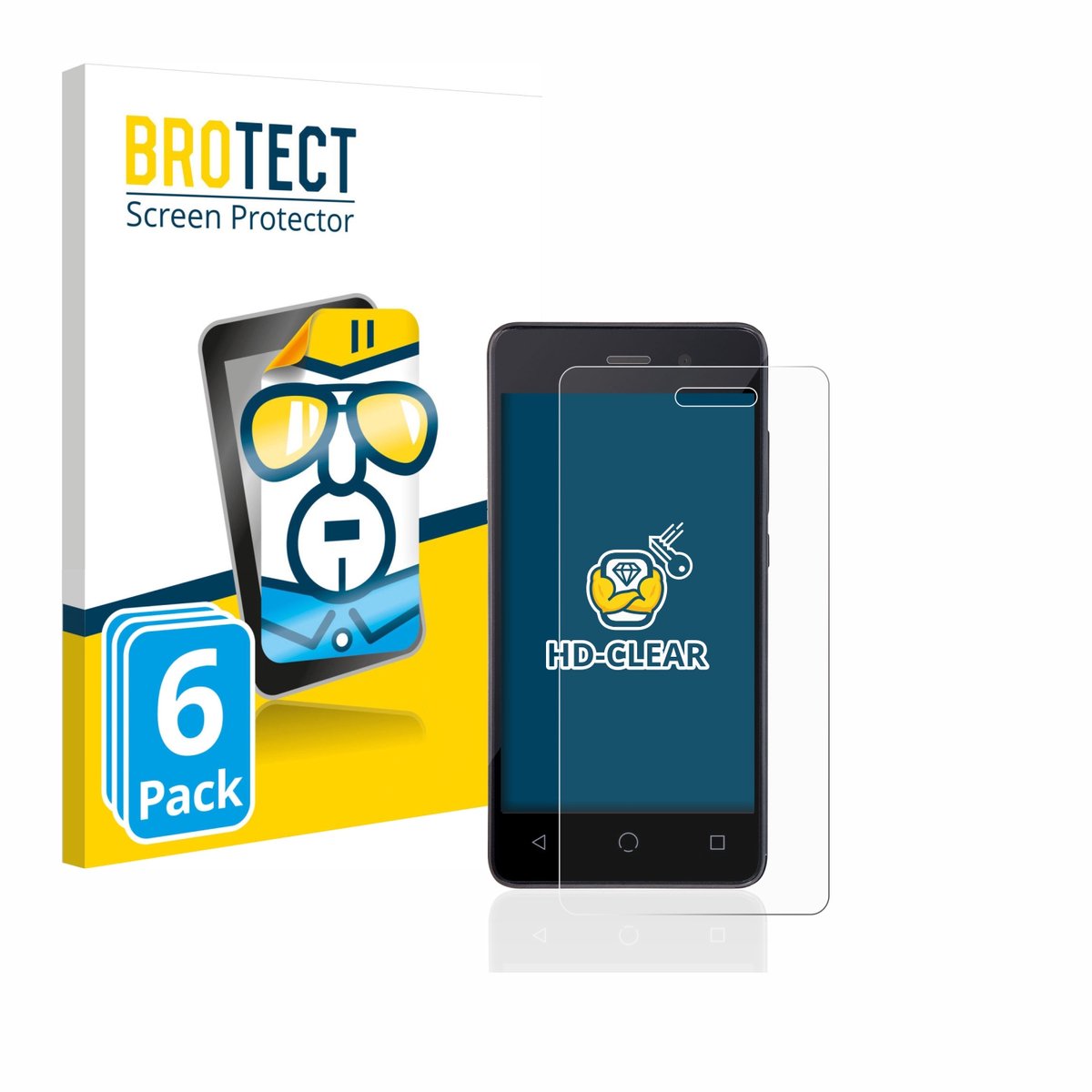 BROTECT - Screenprotector voor Omnipod Dash - Folie Beschermfolie transparant 6 Stuks