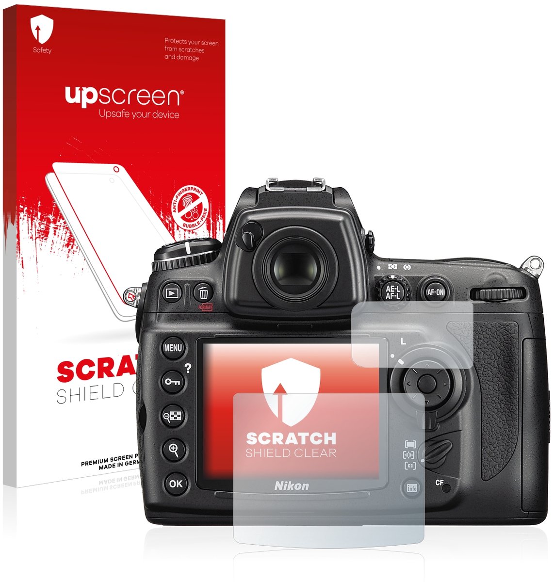upscreen - Screenprotector voor Nikon D700 - Folie Beschermfolie transparant