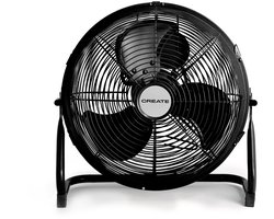CREATE - Industriële vloerventilator - 12" - Zwart - AIR FLOOR RETRO