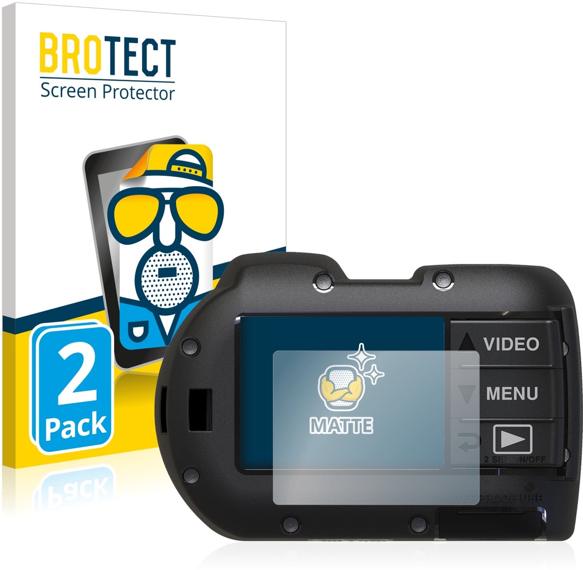 BROTECT - Screenprotector voor SeaLife Micro 3.0 - Folie Beschermfolie matte 2 Stuks