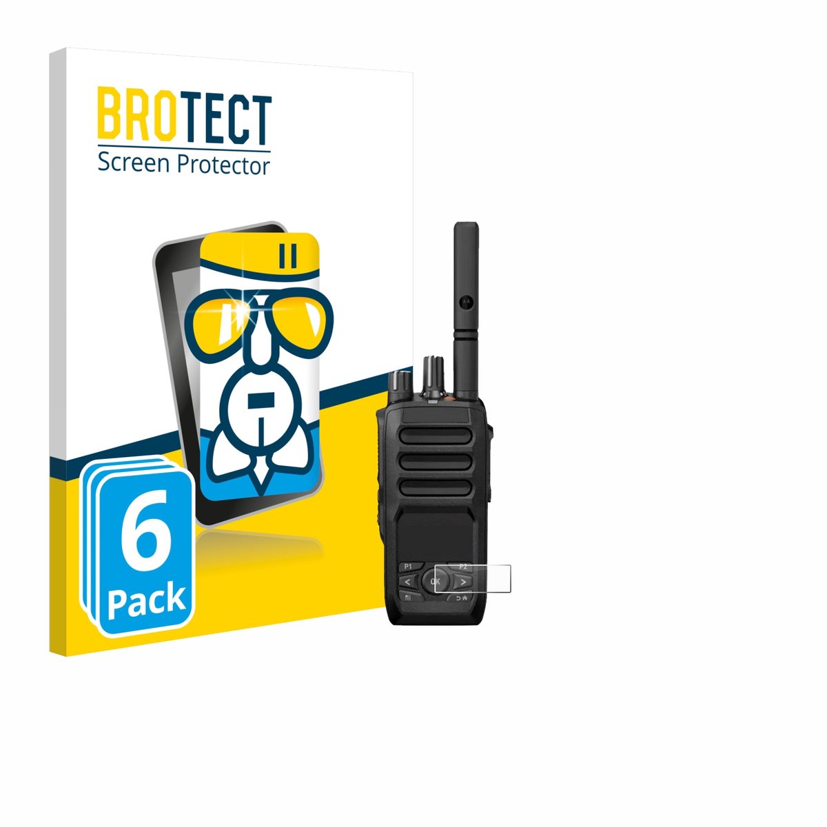 Screenprotector 6 Stuks voor Motorola MOTOTRBO R5 Beschermglas transparant