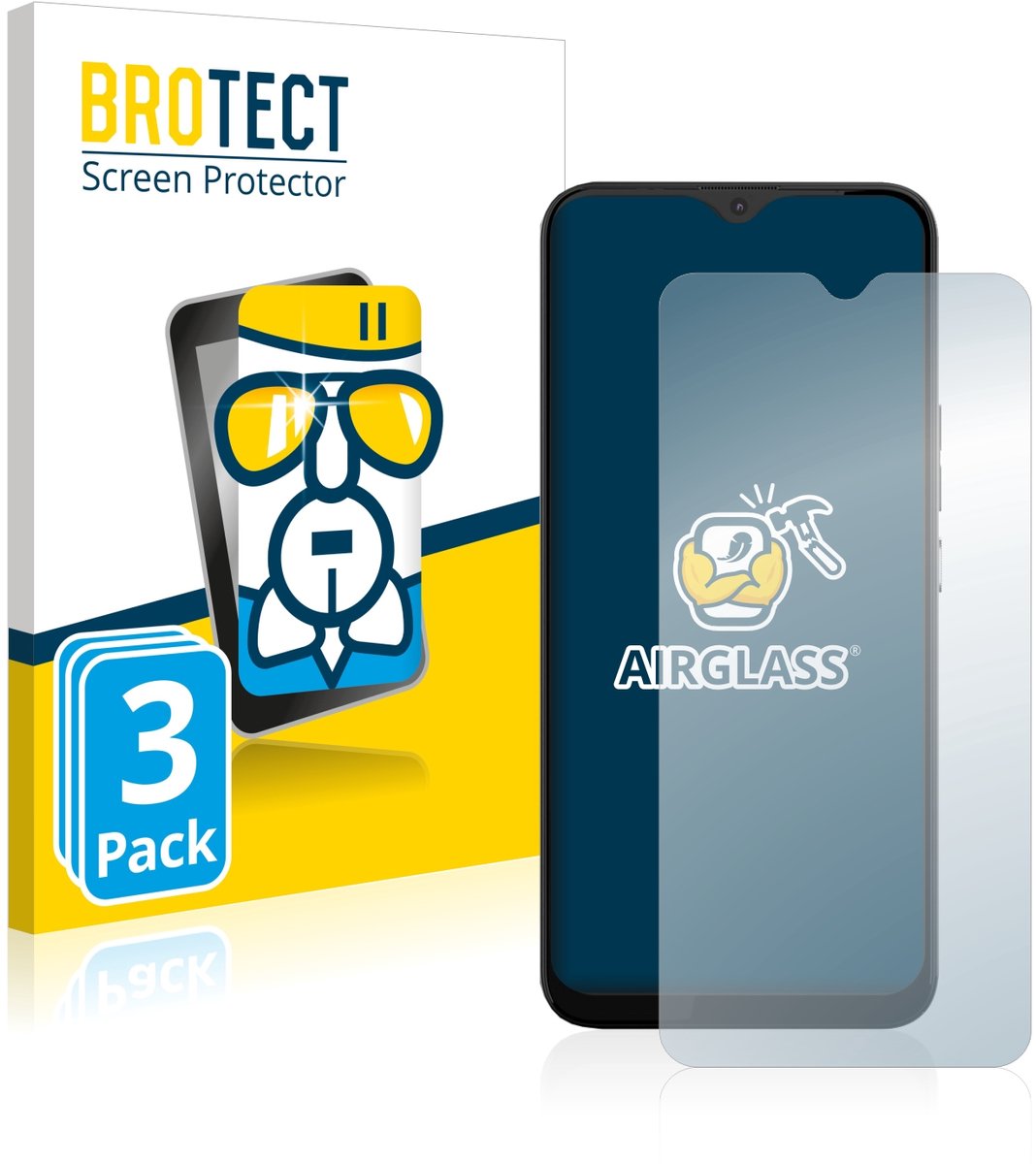 Screenprotector 3 Stuks voor Gigaset GS5 Lite Beschermglas transparant