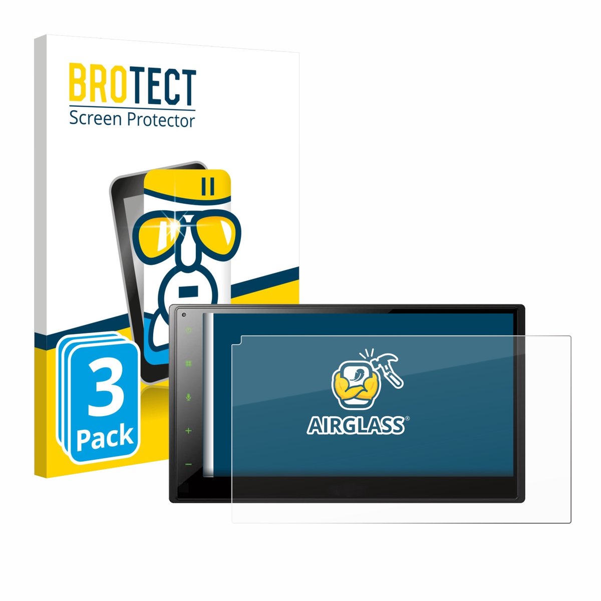 Screenprotector 3 Stuks voor Pioneer SPH-DA360DAB Beschermglas transparant