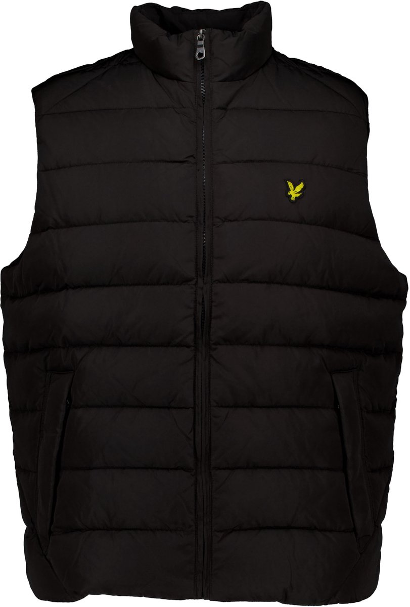 Lyle & Scott Jas Lyle&scott Quilted Gilet Bodywarmers Jk2401v Zwart