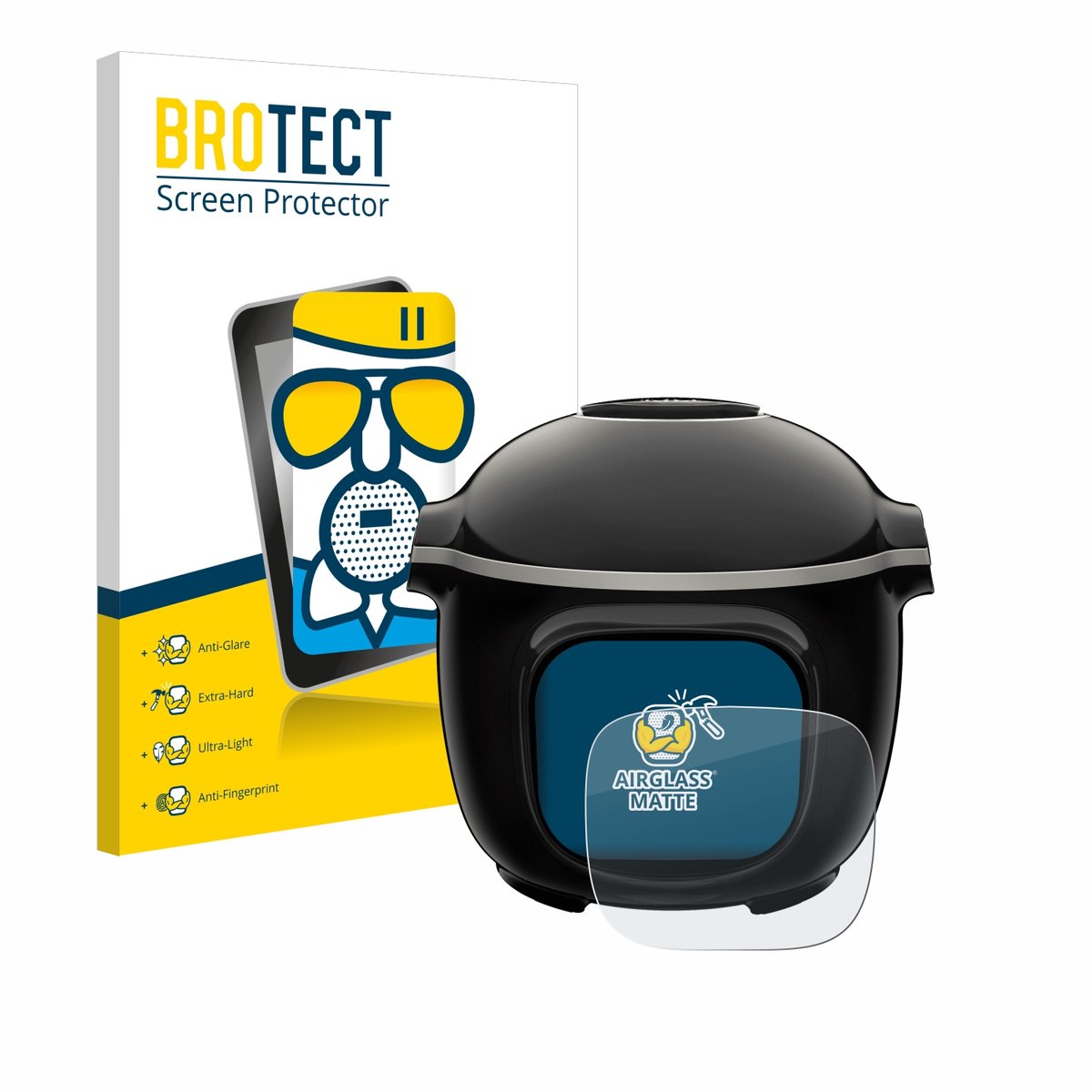 BROTECT - Screenprotector voor Moulinex Cookeo Touch - Folie Beschermfolie Beschermglas matte