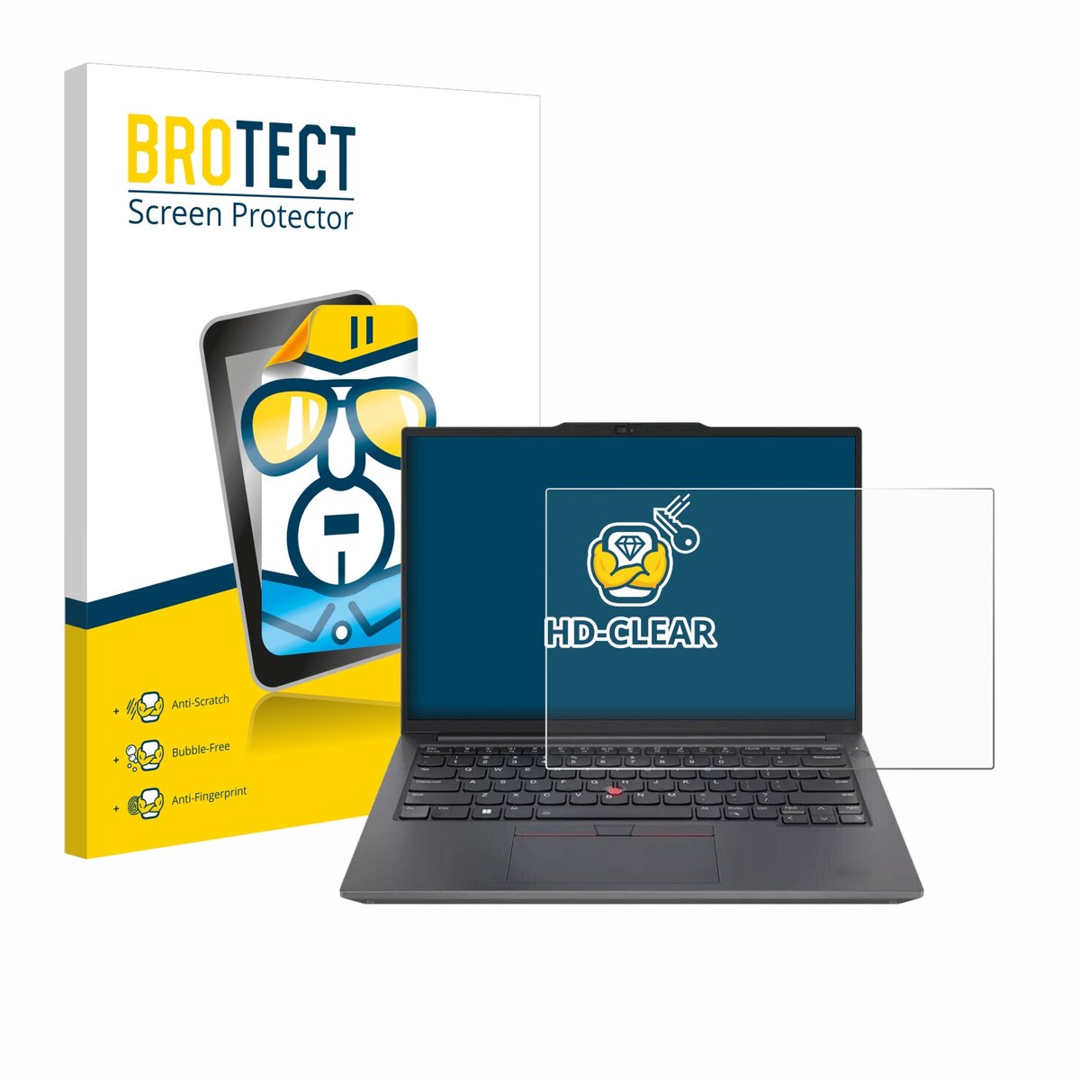 BROTECT - Screenprotector voor Lenovo ThinkPad E14 Gen 6 - Folie Beschermfolie transparant