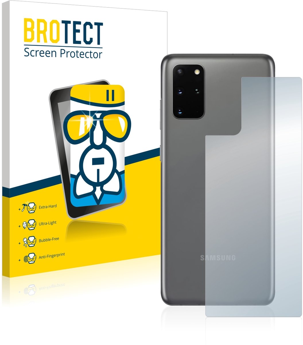 Screenprotector voor Samsung Galaxy S20 Plus 5G (Achterkant) Beschermglas transparant