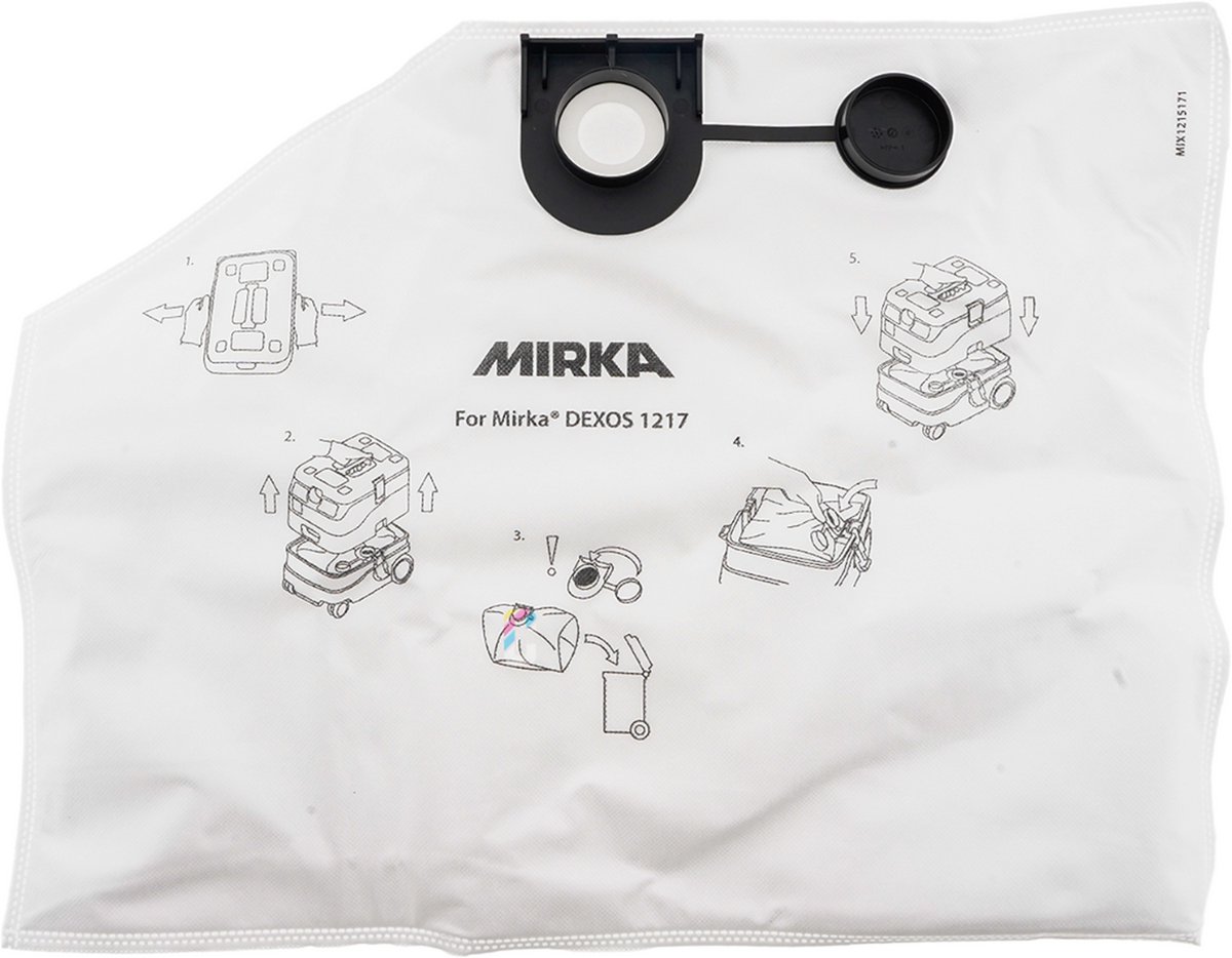 MIRKA DEXOS 1217 Fleece Stofzak - 5 stuks