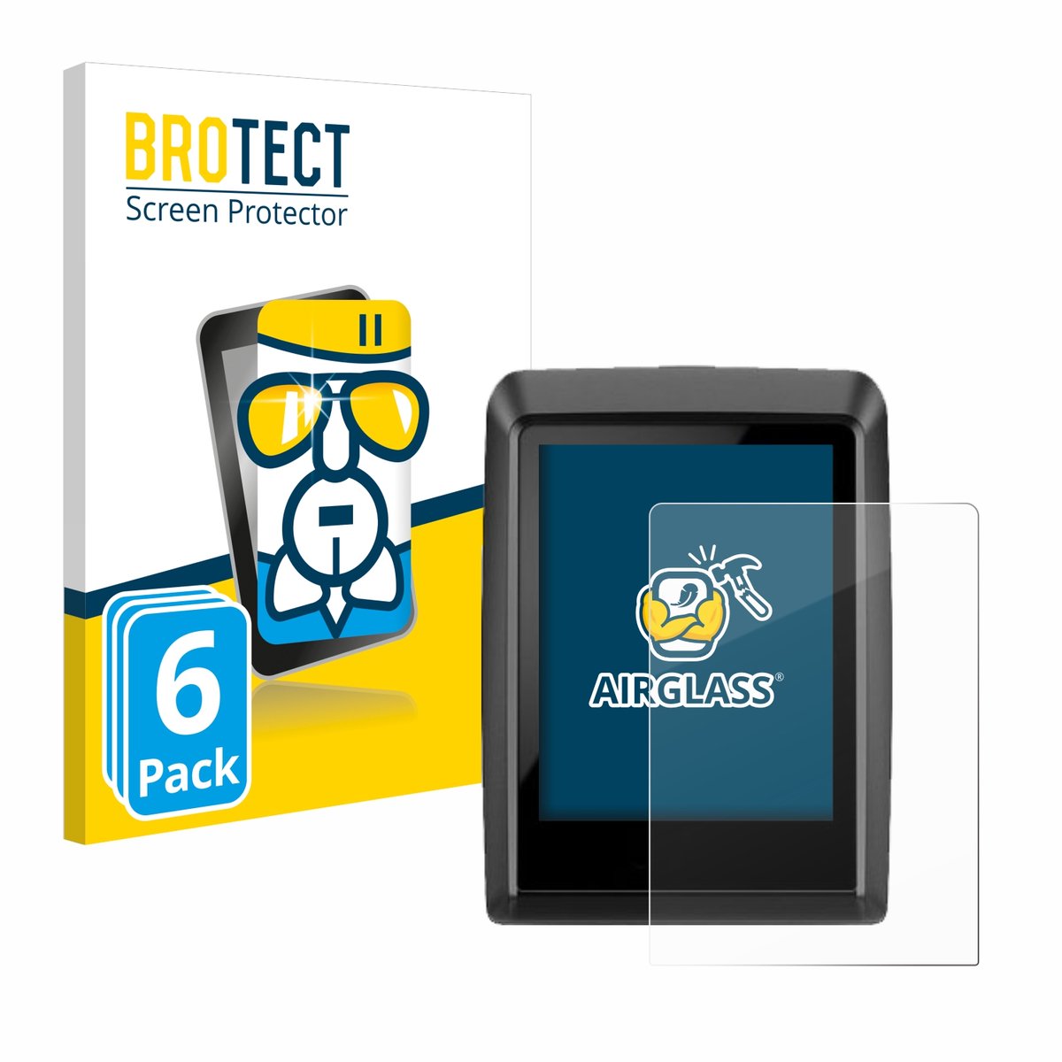 Screenprotector 6 Stuks voor Bosch Kiox 500 Beschermglas transparant