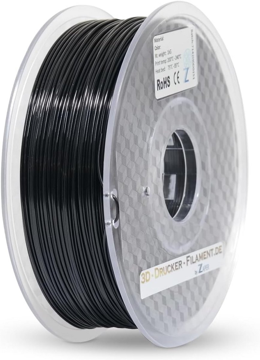 PLA Filament 2.85mm 1kg Zwart voor 3D Printers