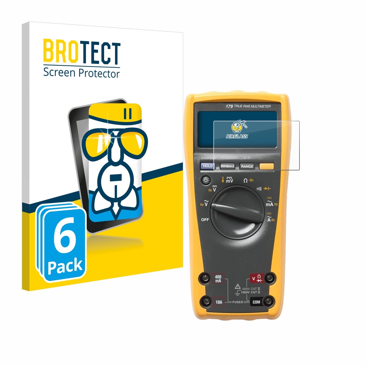 Screenprotector 6 Stuks voor Fluke 179 multimeter Beschermglas transparant