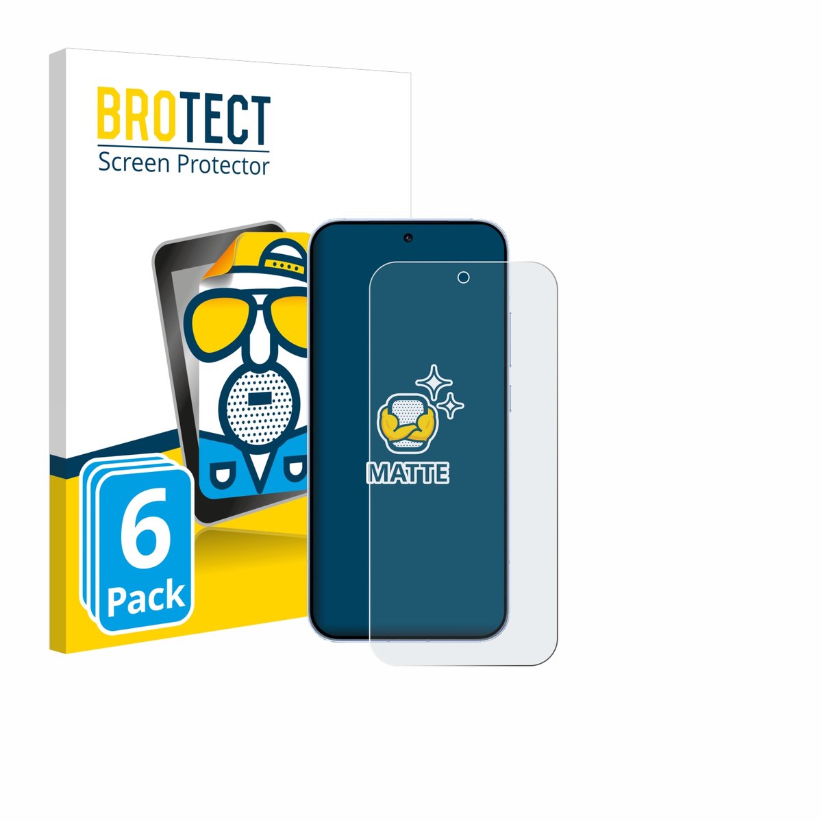BROTECT - Screenprotector voor Oppo Reno 15 - Folie Beschermfolie matte 6 Stuks