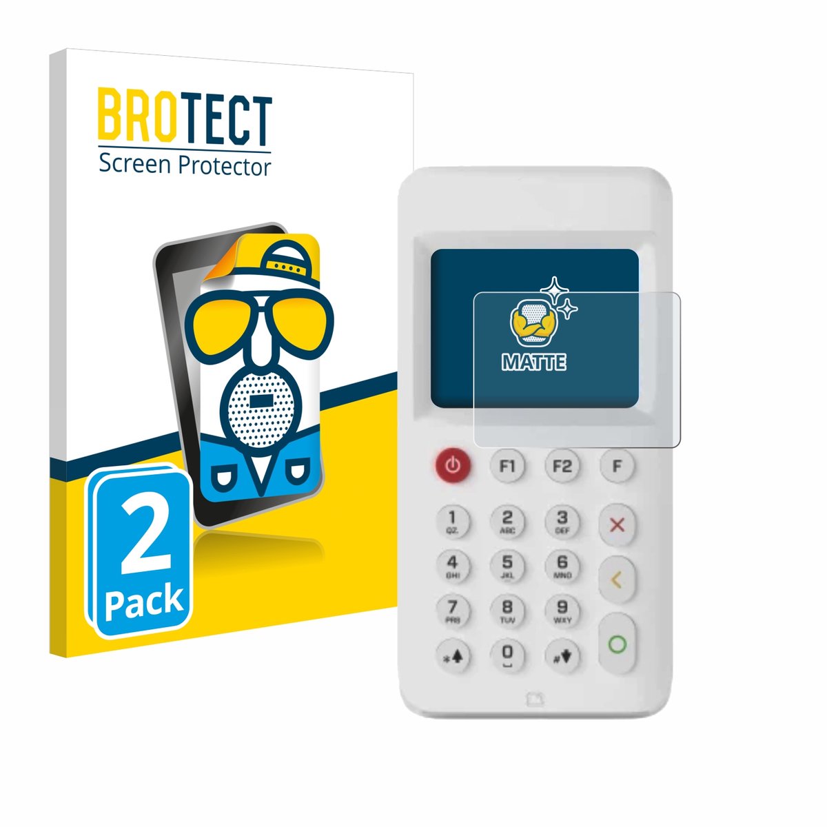 BROTECT - Screenprotector voor myPOS Go 2 - Folie Beschermfolie matte 2 Stuks