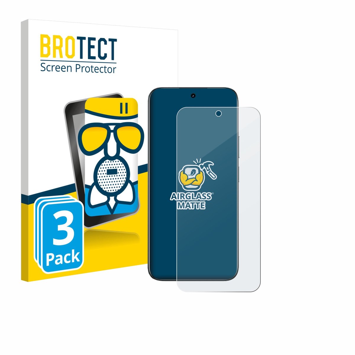 BROTECT - Screenprotector voor realme C85 - Folie Beschermfolie Beschermglas matte 3 Stuks