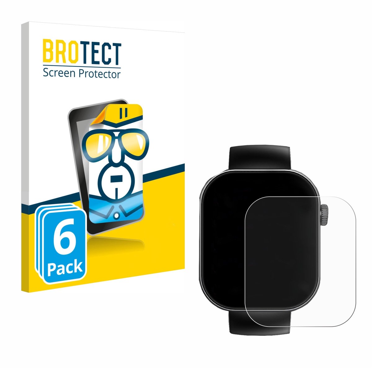BROTECT - Screenprotector voor Cillso T80 2.01" - Folie Beschermfolie transparant 6 Stuks