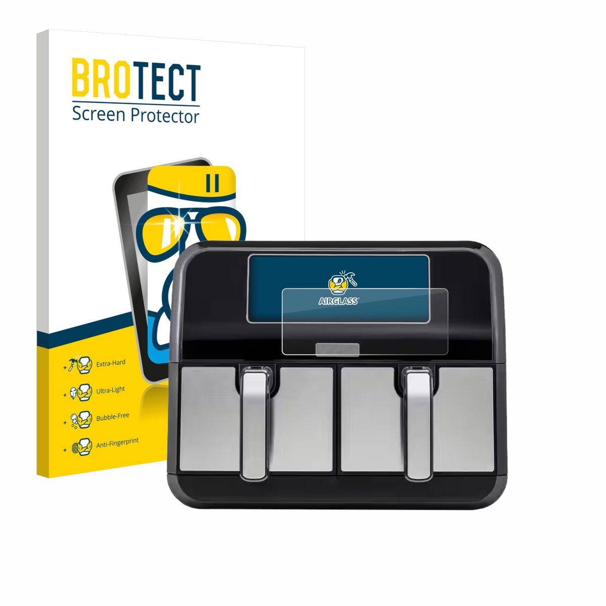 Screenprotector voor Kenwood kHealthy Fry Twin Airfryer Beschermglas transparant