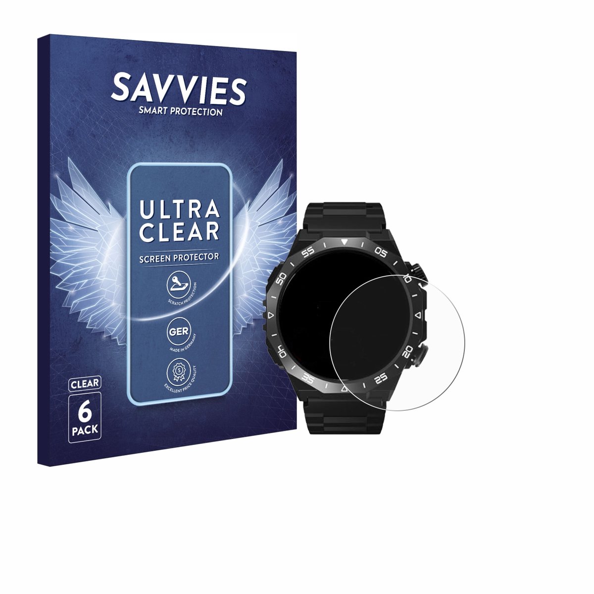 Savvies - Screenprotector voor HOIFA S11 1.39" - Folie Beschermfolie transparant 6 Stuks