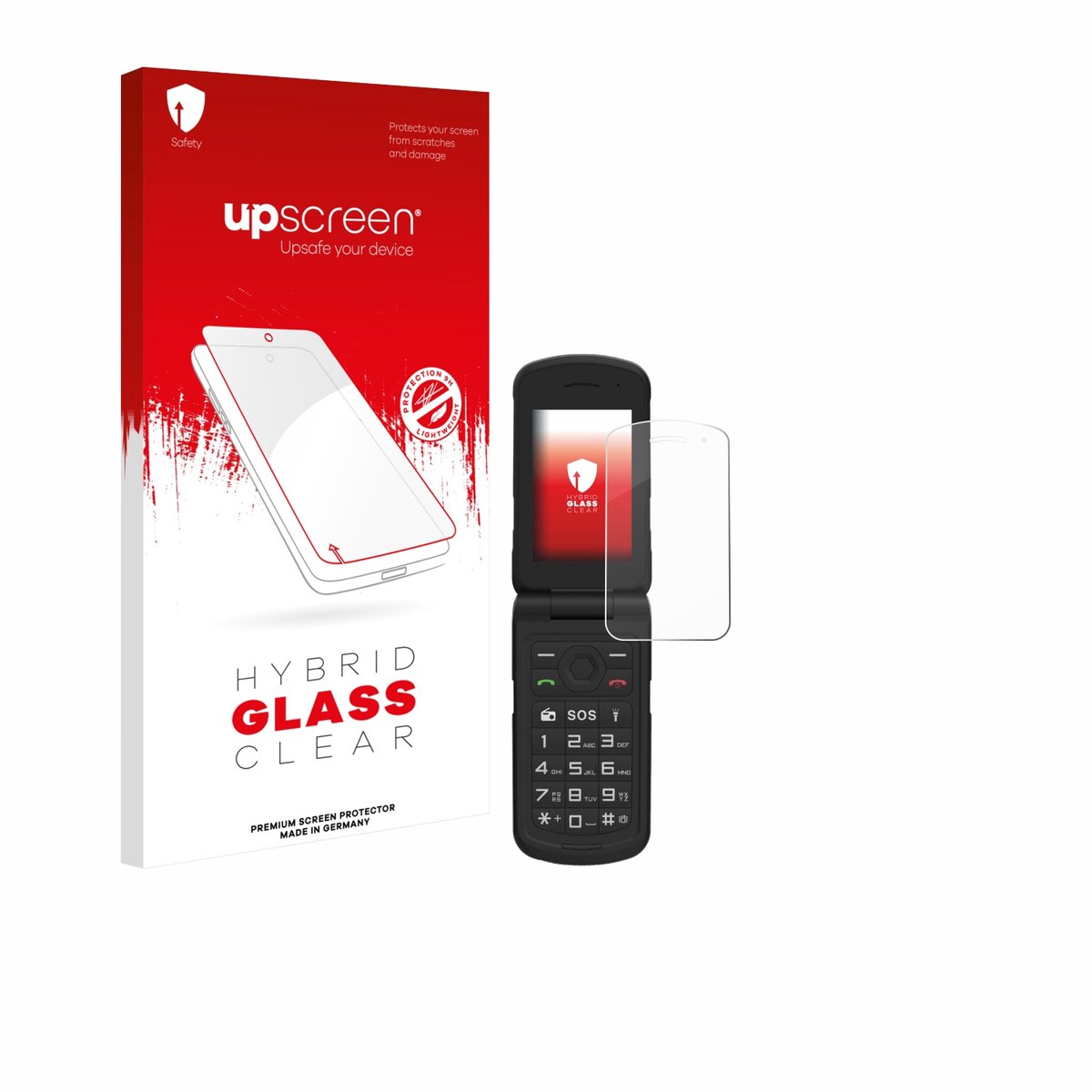 upscreen - Screenprotector voor AGM M10 - Folie Beschermfolie Beschermglas transparant