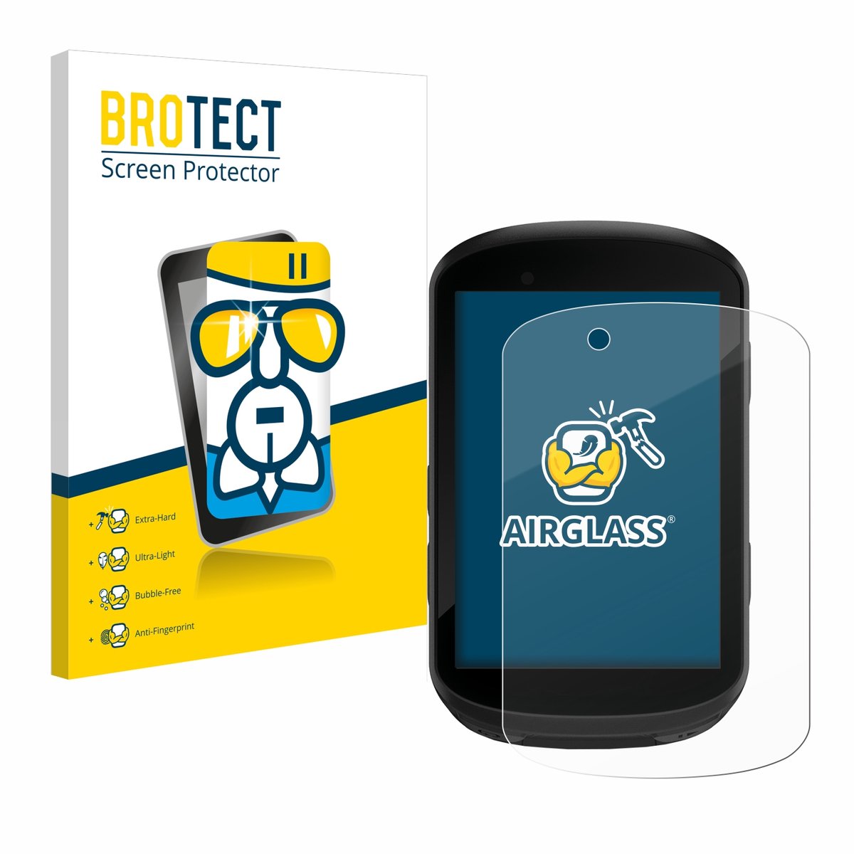 Screenprotector voor Garmin Edge 530 / Edge 830 Beschermglas transparant