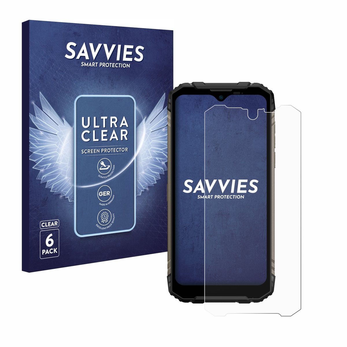 Savvies - Screenprotector voor Doogee S96 Pro - Folie Beschermfolie transparant 6 Stuks