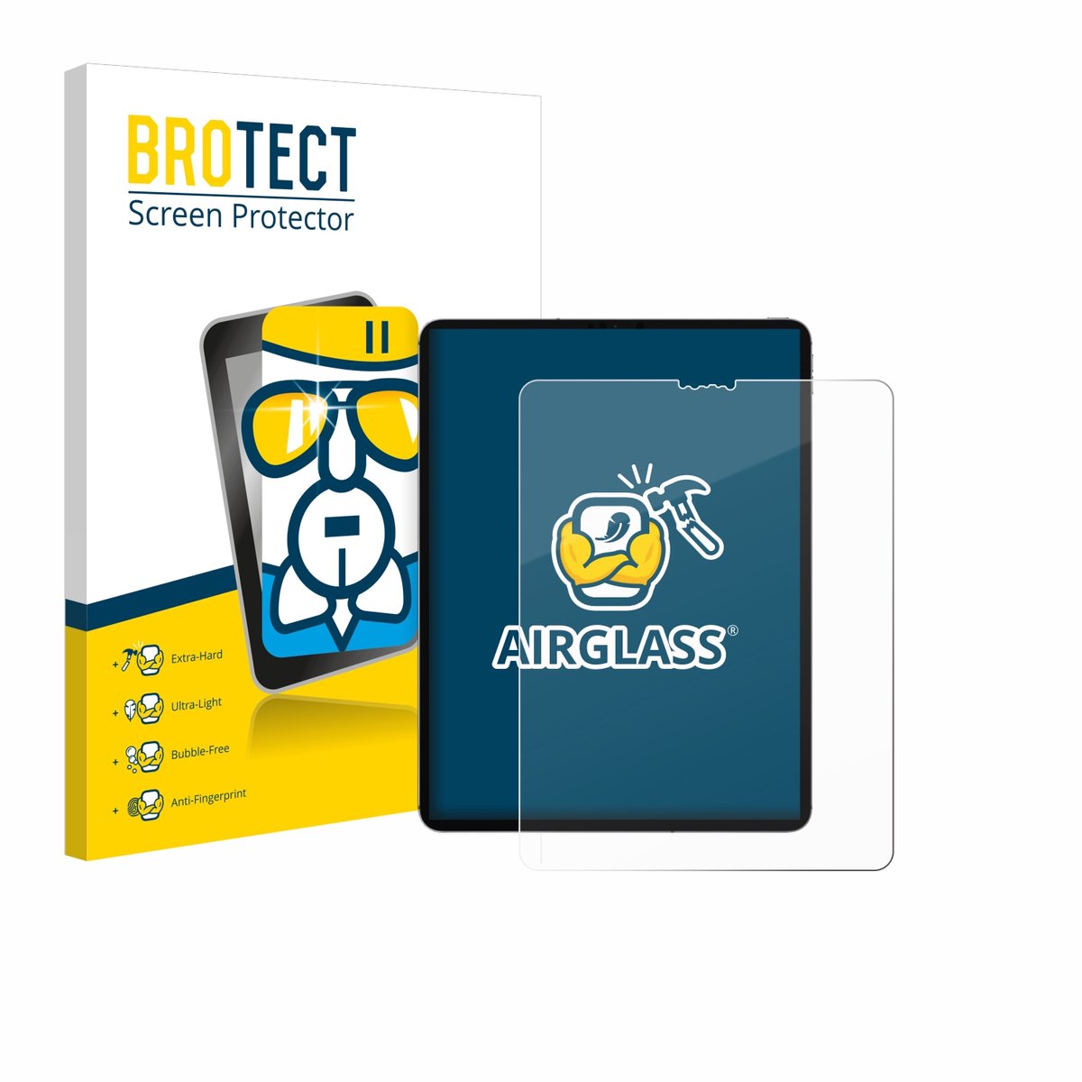 Screenprotector voor Apple iPad Pro 12.9" WiFi 2021 (5. Gen.) Beschermglas transparant