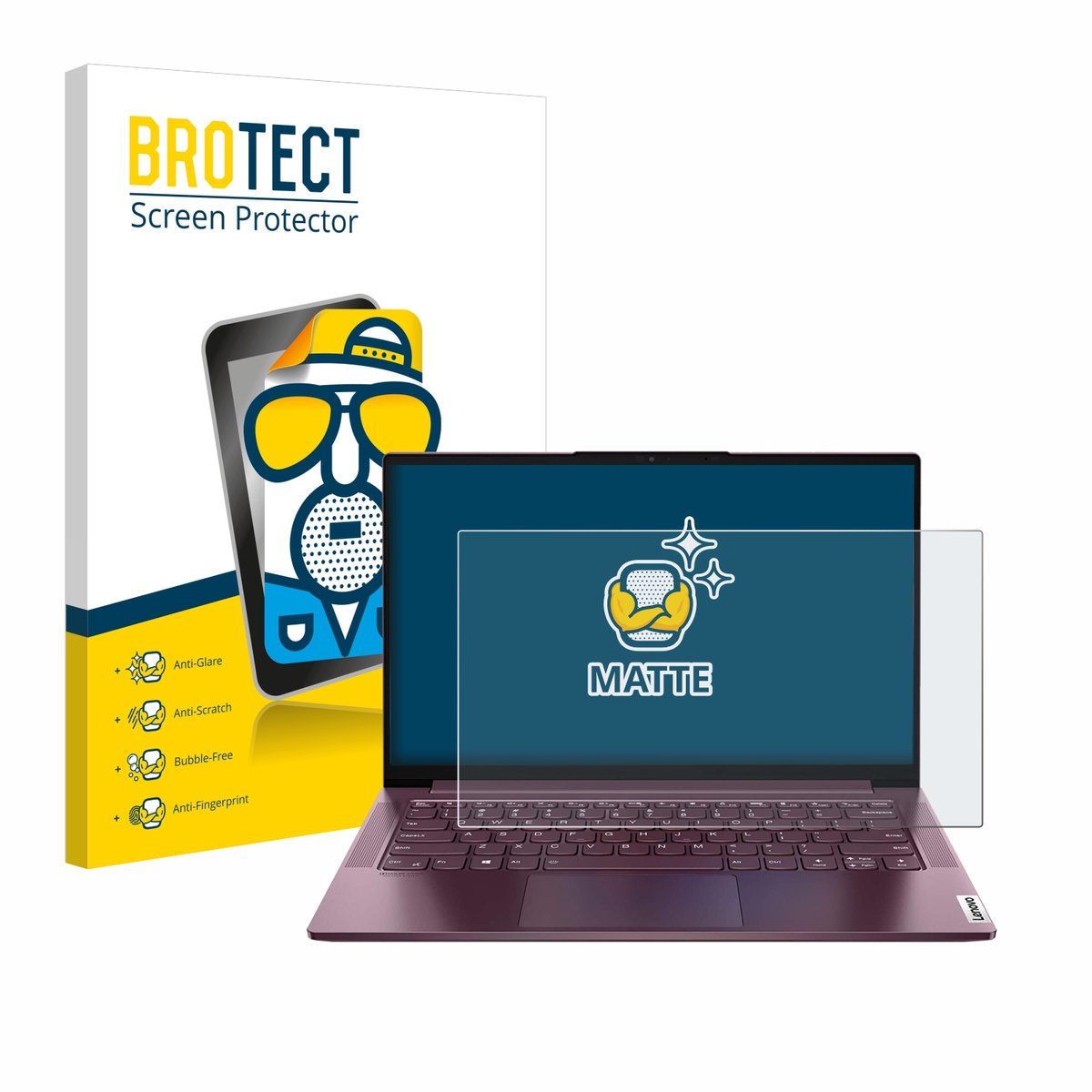 BROTECT - Screenprotector voor Lenovo Yoga Slim 7 14" Non-Touch - Folie Beschermfolie matte