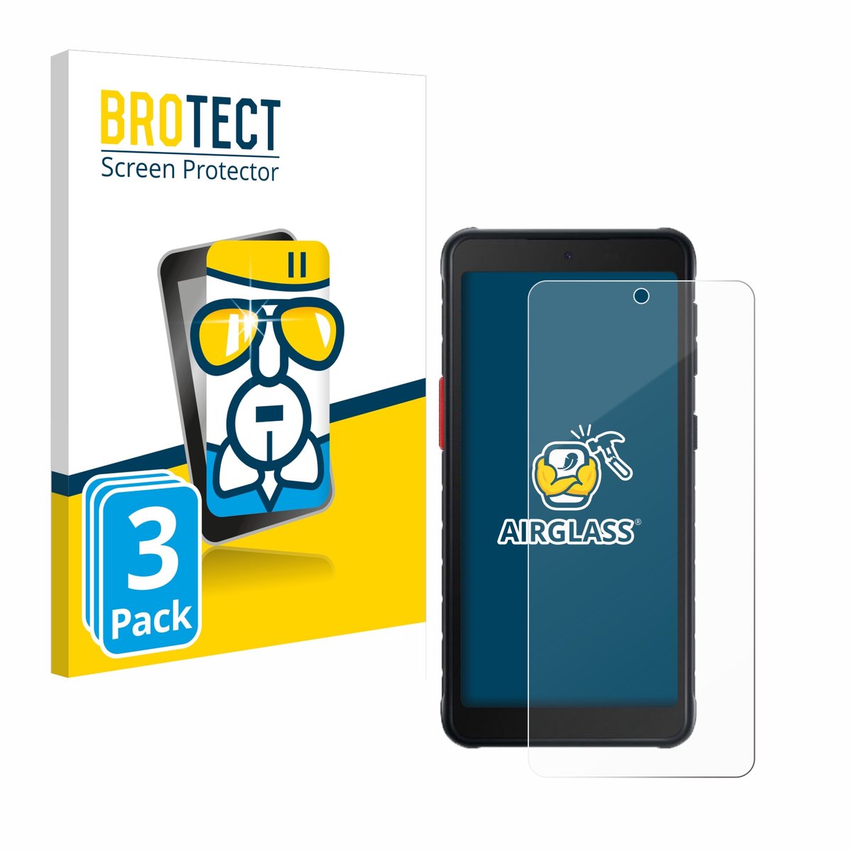 Screenprotector 3 Stuks voor Samsung Galaxy XCover 5 Beschermglas transparant