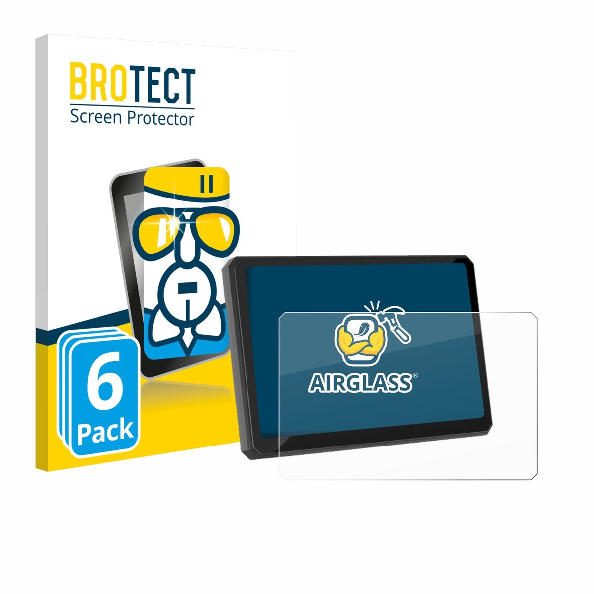 Screenprotector 6 Stuks voor Carpuride W502BS Pro 5" Beschermglas transparant