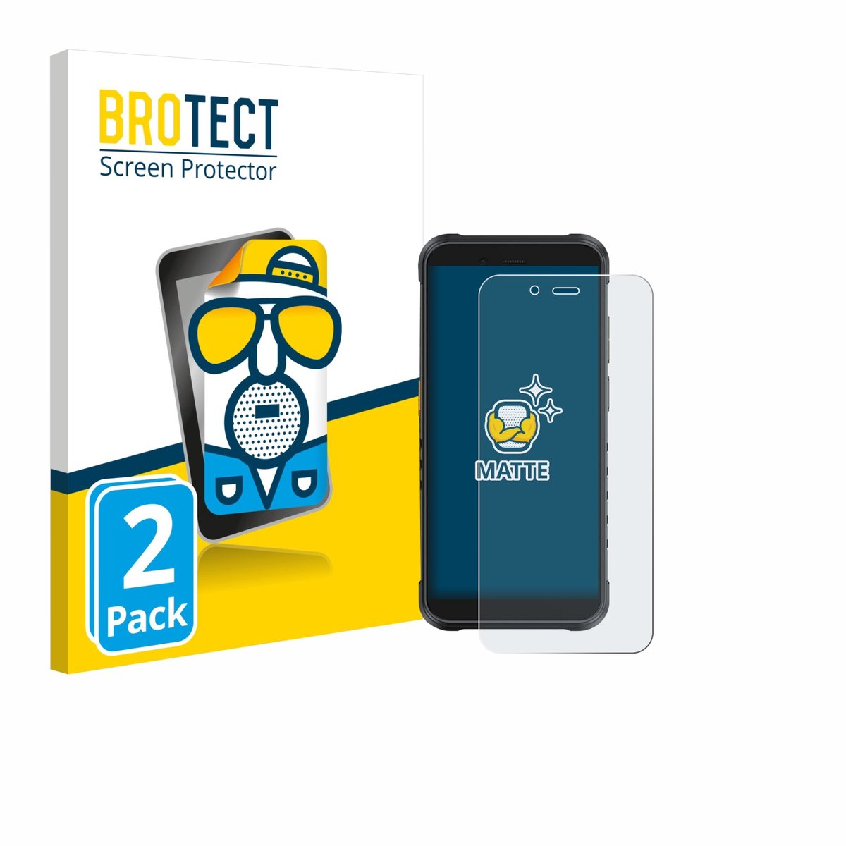 BROTECT - Screenprotector voor Ulefone RugKing - Folie Beschermfolie matte 2 Stuks