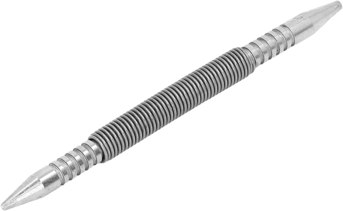 Allecto- Spring Nail voorjaarsgereedschap Spijker Veerbelaste dubbele kop hout metaal glas - Dubbelzijdige kop - Geschikt voor diverse materialen