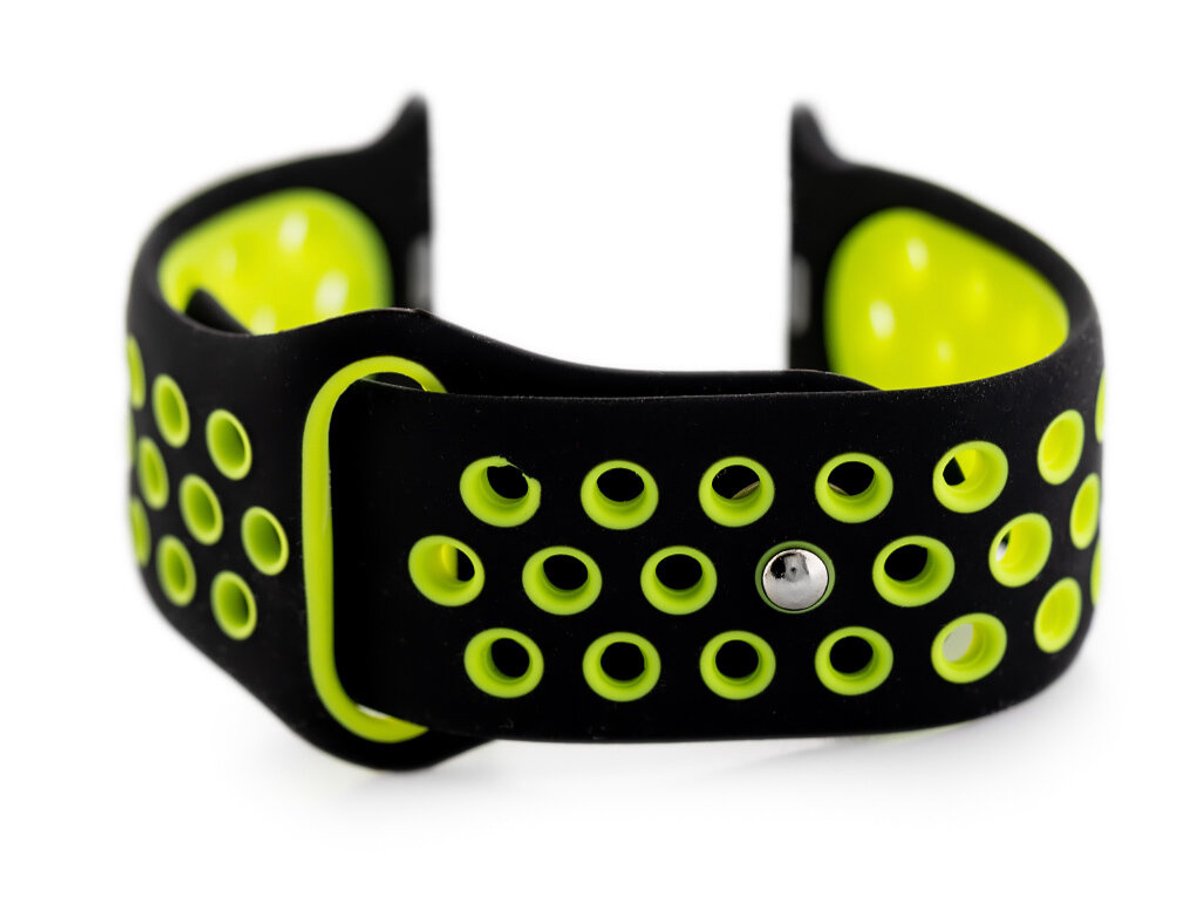 Pacific U24 Serie - Horlogebandje - Zwart-Groen - 42-44mm