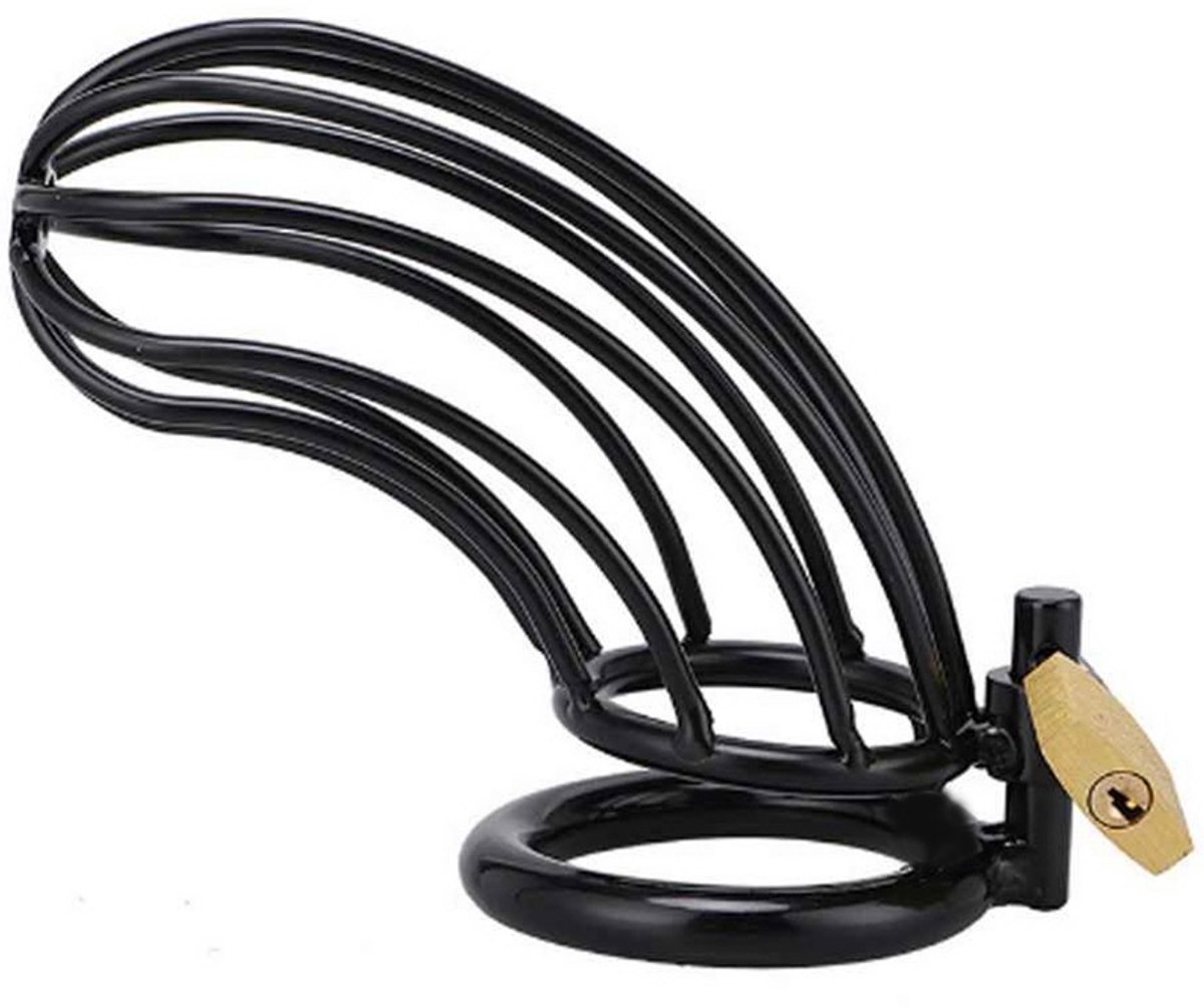 Metal Hard - Black Bird Chastity Ring Cage