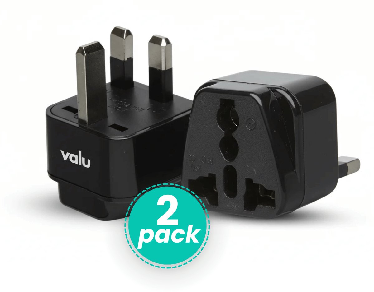 Bol.com Valu Engelse Stekker - Reisstekker Engeland - Reisstekker Type G - Reisstekker Uk - Wereldstekker Type G - Vakantiestekk... aanbieding