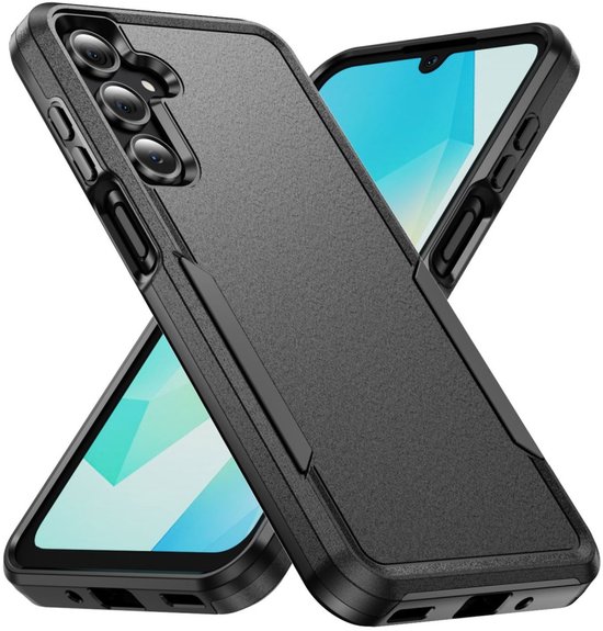 Samsung Galaxy A17 A26 Hoesje Schokbestendige Hardcase Zwart Slank Rugged Beschermhoes TPU