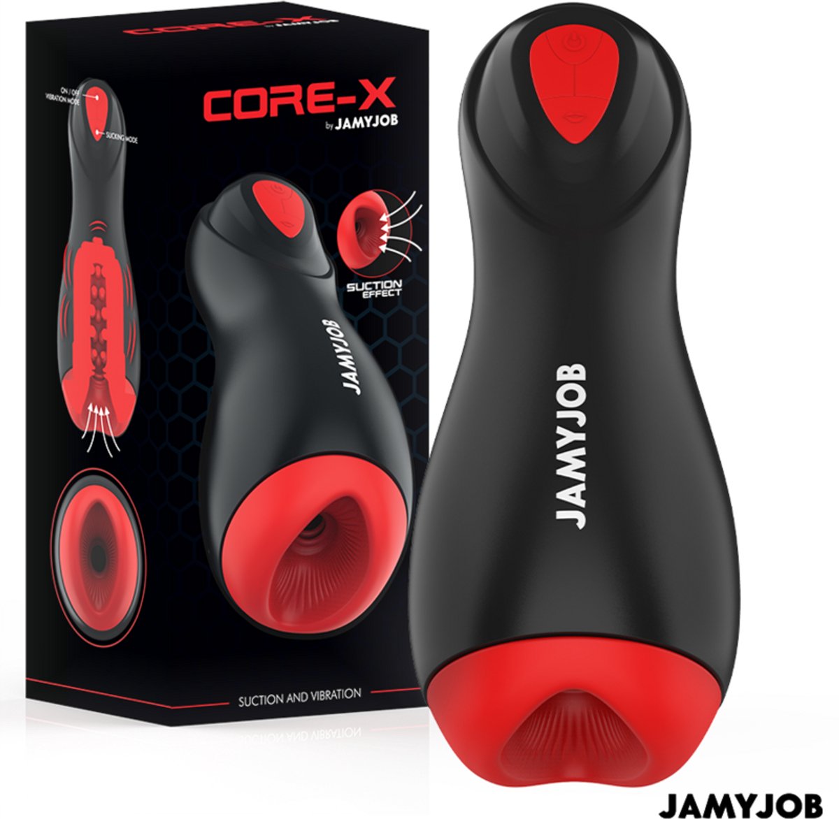 Jamyjob - Core-X Automatic Masturbator 5 Suction And Vibration Modes