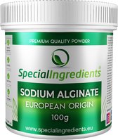 Sodium Alginaat - 100 g - Sodium Alginate - Natriumalginaat - Hydrocolloïd - Sferificatie & Reverse Spherification - Perfecte Bolvorming - Vegan Bindmiddel - Moderne Gastronomie - Moleculair Koken - Hersluitbare Pot - Recycled Plastic