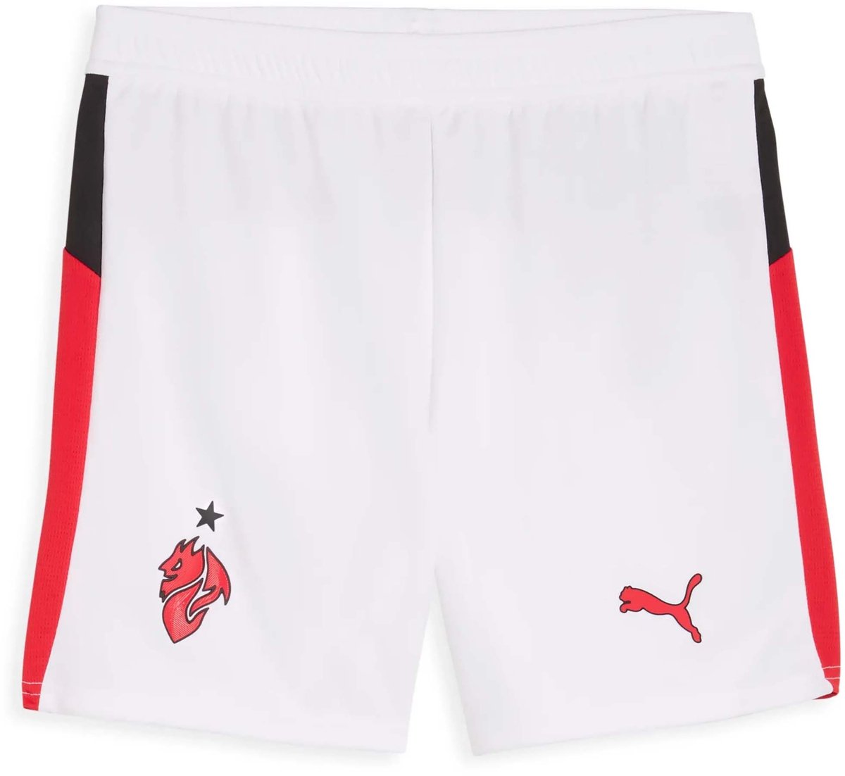 Puma Acm Shorts Replica Jr Korte Broek Sportswear Kinderen Wit