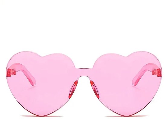 Bril hartjesvorm - Zonnebril - Carnaval - Verkleedkleding - Party glasses - Grappige/gekke bril - Roze - Jonyx — afbeelding 4