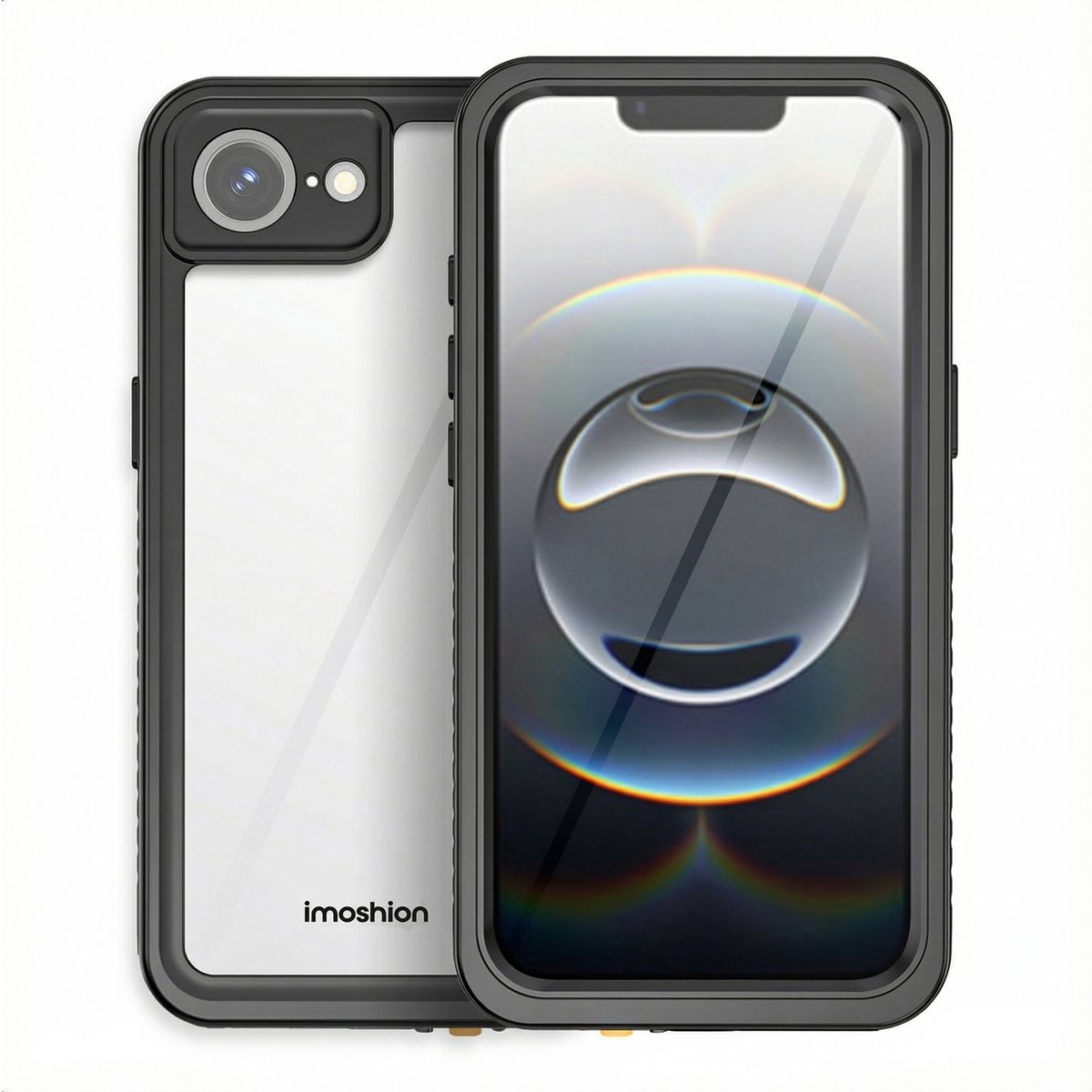 imoshion Hoesje - Geschikt voor Apple iPhone 17e / 16e - Waterproof 360 case - Zwart