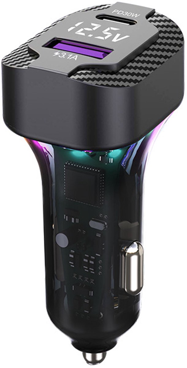 Autolader USB supersnel opladen autolaadkabel