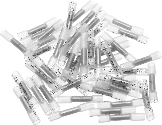 150 Stuks Soldeerverbinders Met Krimpkous – Waterdicht IP67 – 26-10 AWG – Voor Auto, Boot En Elektrische Bedrading – 4 Soorten In Opbergbox 2 miniatura