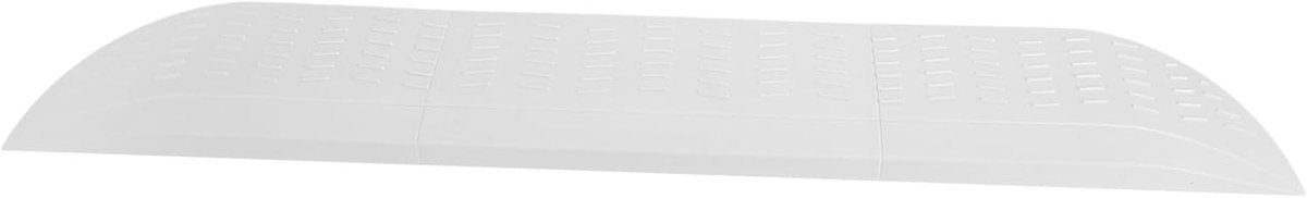Robotstofzuiger Drempelhulp - Rolstoelhelling Oprit - Robot Reiniging - Duurzaam Rubber Materiaal - 58 x 9 x 2 cm - Wit