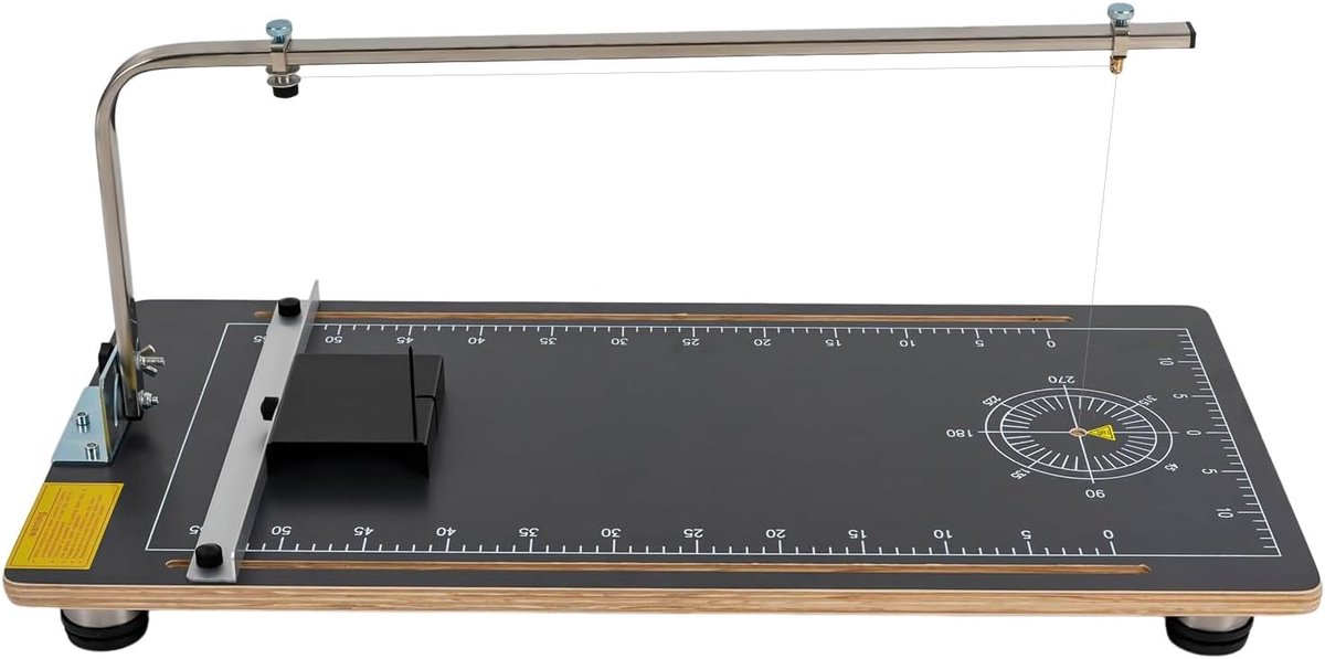 Piepschuim Snijder - Schuim Snijapparaat - Modelbouw Hobby - Instelbare Temperatuur - 20 cm Snijhoogte - Zwart Zilver
