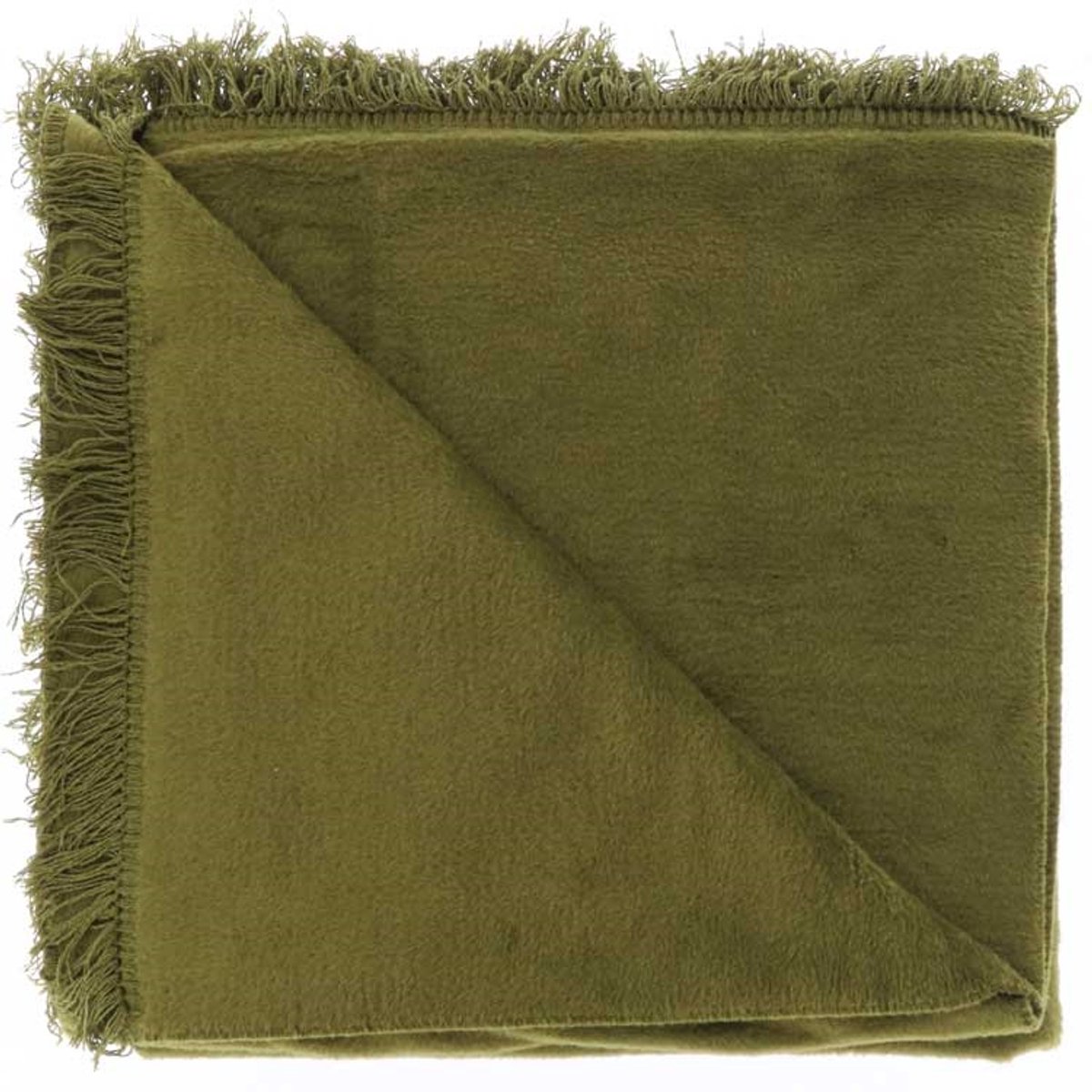 Unique Living Plaid Nomi 150x200cm Olive Green Groen