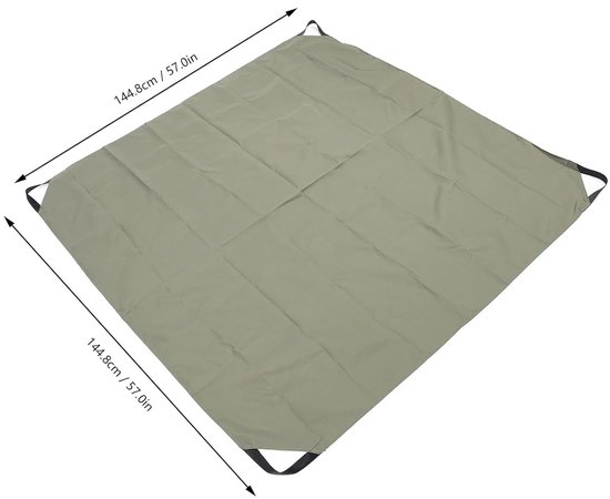 Opvouwbare Bladverzamelaar - Tuin Zeil Herbruikbaar - Bladeren Verzamelen - Waterbestendig Oxford Doek - 145x145 cm — afbeelding 4