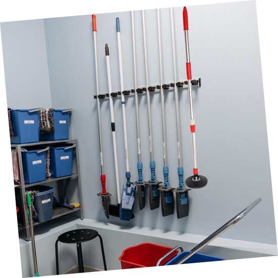 Dweilstok Vervanging - Steel voor Dweil - Grondig Schoonmaken - 360 Graden Draaibaar - 91 x 1 cm - Rood — afbeelding 4