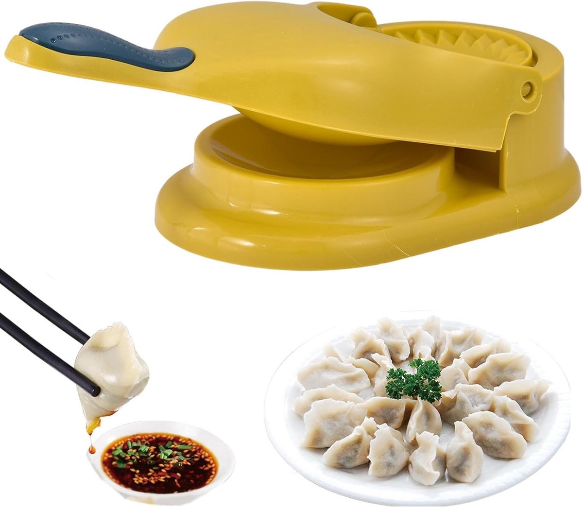 Knoedelmaker - Ravioli Maker - Thuis Koken - 2 In 1 Ontwerp - 285 cm - Beige
