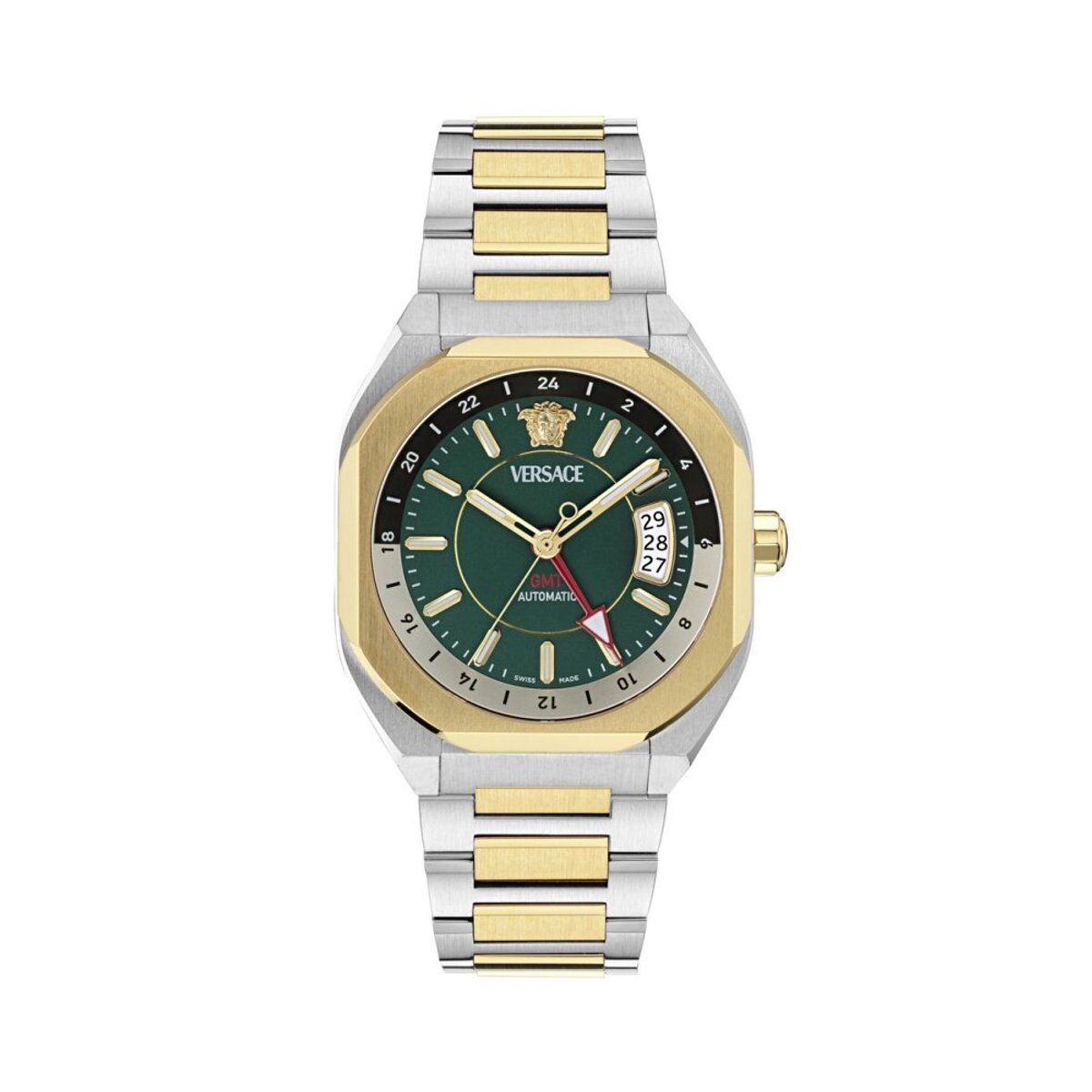 Versace V-Contempo Gmt VE0I00325 Horloge - Staal - Multi - Ø 40 mm